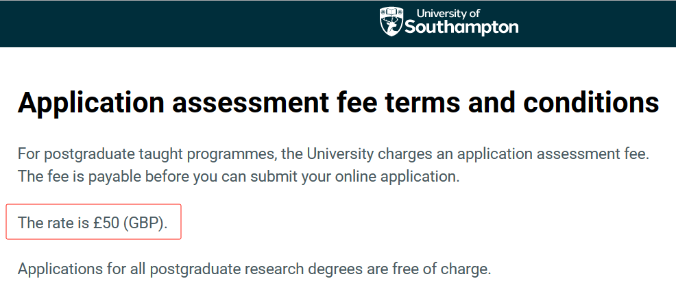 【留学费用】24fall英国QS100大学申请费汇总