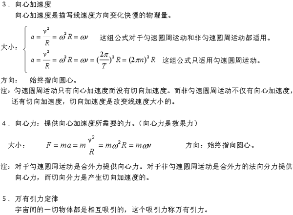 高考物理知識點總結記憶口訣