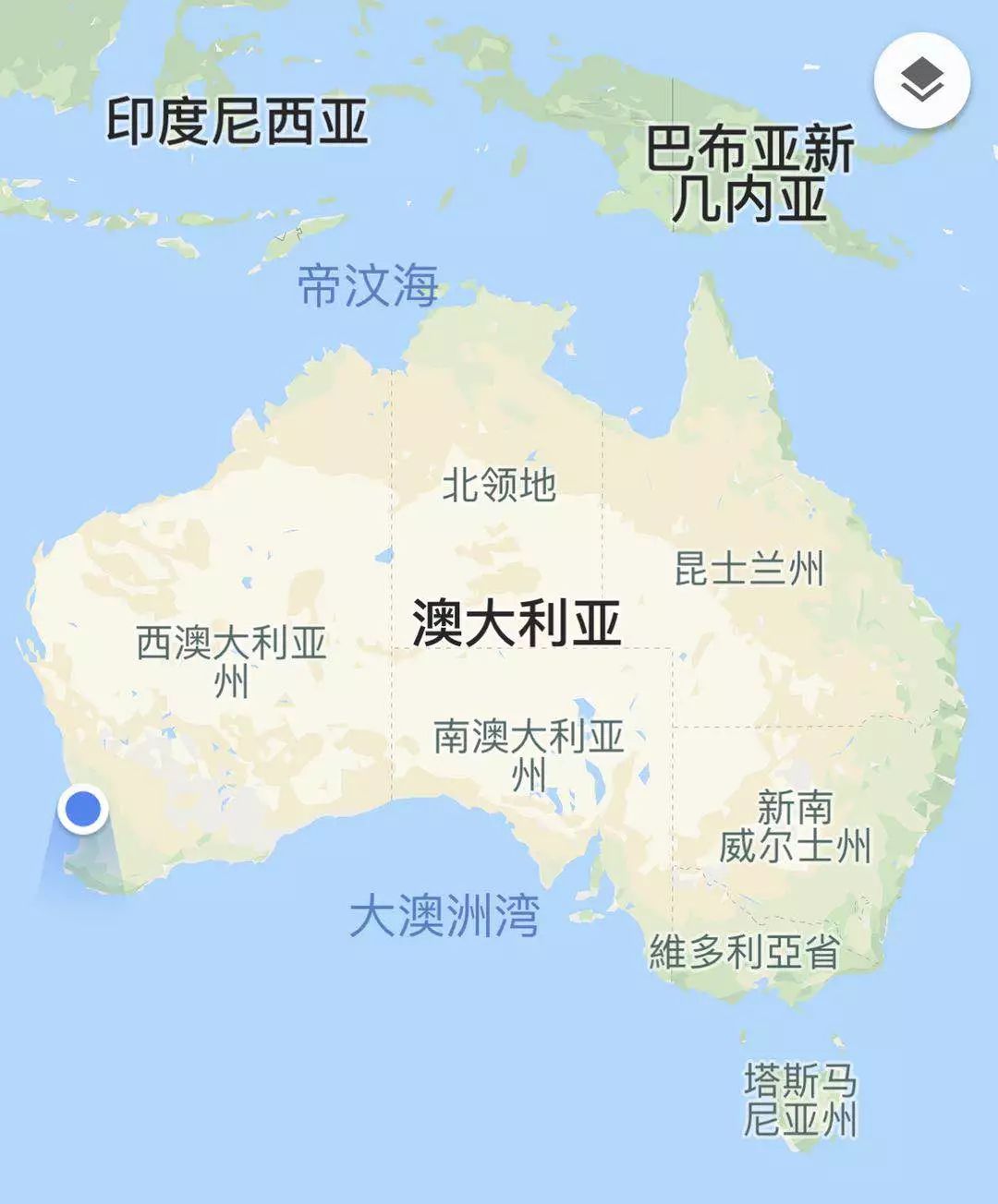 澳大利亚珀斯位置图片